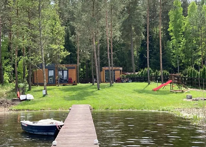 Makosieje Resort-Komfortowy Domek 15M Od Jeziora,Widok Na Jezioro,Ogrzewanie,Wi-Fi
